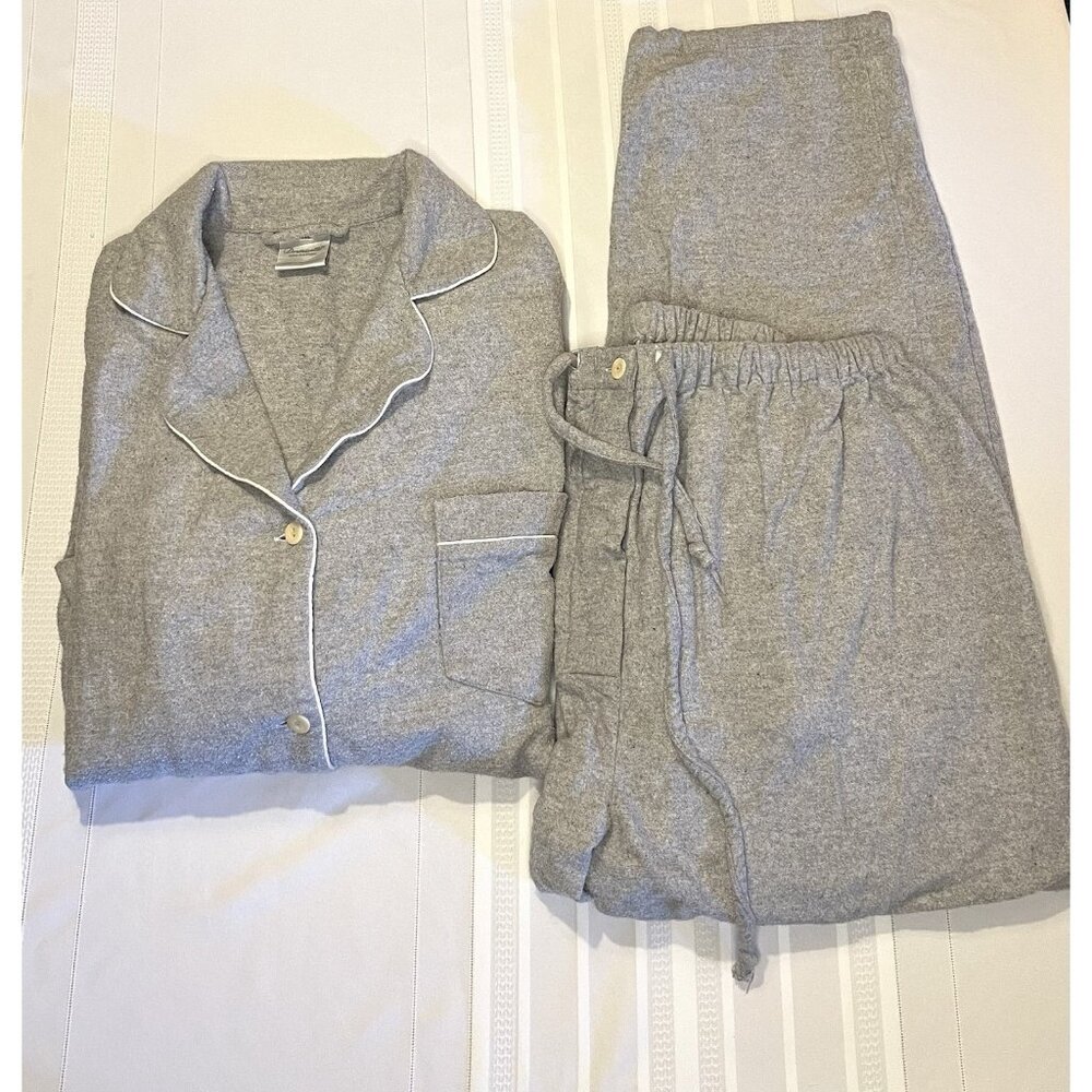Dormisette Luxury German Heather Grey 2 Piece PJ Set Sleepwear Pajamas Womens XL